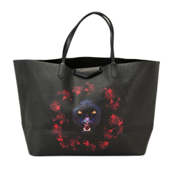 Panther Antigona Tote, Leather, Black, MII, P, 2*